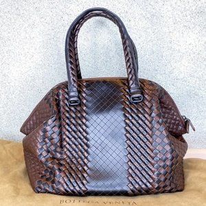 Bottega Veneta Intrecciato two-toned  leather bag